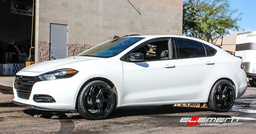 18 inch Lexani Swift-5 Gloss Black on 2015 Dodge Dart