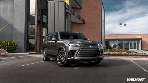 24 inch Variant BLS-1P Brushed Titanium on a 2022 Lexus LX600