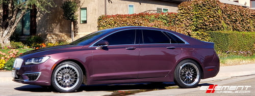 19 Inch Ace Alloy AFF04 Black Chrome W/ Machine Lip on a 2017 Lincoln MKZ