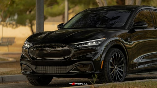 20 inch MRR HR9 Full Matte Black on a 2021 Ford Mustang Mach-E RWD