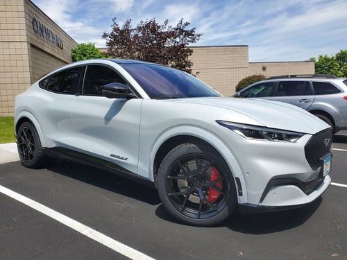 20 inch MRR FS06 Matte Black on a 2021 Ford Mustang Mach-E