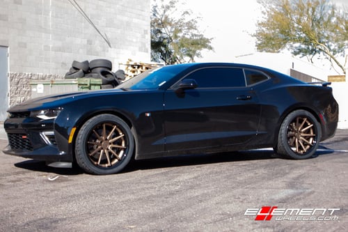 20 inch Ferrada FR4 Matte Bronze/Gloss Black Lip on 2018 Chevrolet Camaro