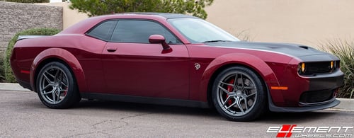 20 inch Variant Xenon Satin Gunmetal on 2018 Dodge Challenger Hellcat Widebody