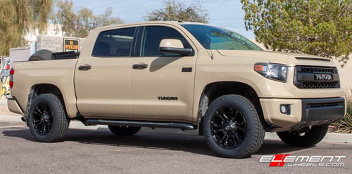 20 inch Fuel Off-Road Hostage Matte Black D531 on 2016 Toyota Tundra 2WD/4WD (Stock Height)