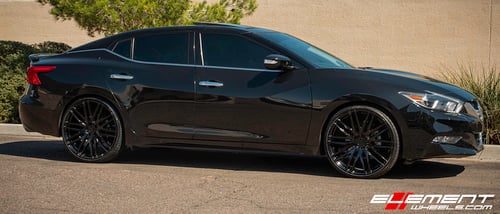 22 Inch Niche Anzio Gloss Black on a 2018 Nissan Maxima