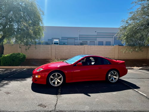Staggered 18 inch Forged TE37SL Replica on a 1991 Nissan 300zx Turbo