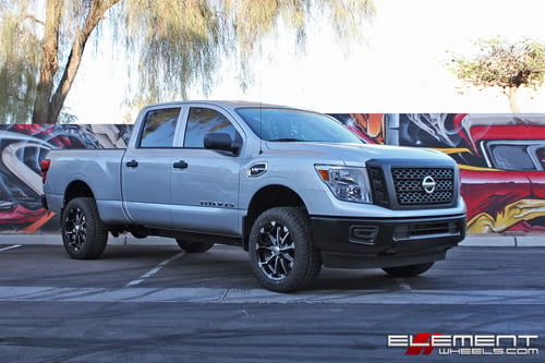 20x9 XD Series XD779 Badlands Gloss Black/Machined on a 2017 Nissan Titan w/ Specs