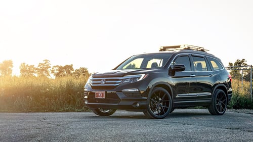 22 inch Verde V99 Axis Satin Black on 2016 Honda Pilot Touring