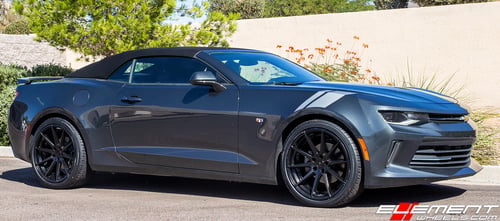 20 inch Verde V20 Insignia Satin Black on 2018 Chevrolet Camaro Base