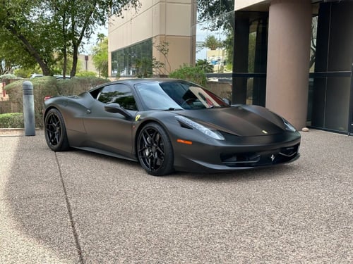 20 inch Rohana RFX11 Gloss Black On 2011 Ferrari 458 w/ Carbon Ceramic Brakes