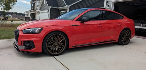 20 Inch Rohana RFX17 Gloss Bronze on a 2020 Audi RS5