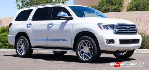 22 inch Ferrada FT3 Machine Silver on 2019 Toyota Sequoia