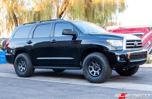 17 inch Icon Rebound Titanium Black on 2008 Toyota Sequoia