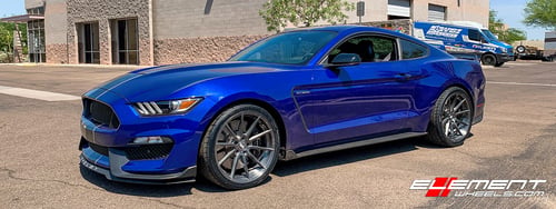 20 inch Variant Argon Brushed Titanium on 2016 Ford Mustang GT350