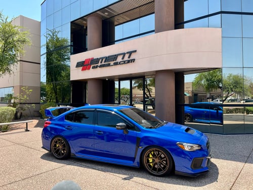 19 inch Aodhan AFF7 Matte Bronze on a 2018 Subaru WRX STI