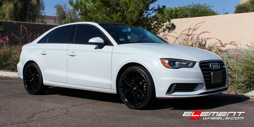 18 Inch Niche Gamma Gloss Black on 2015 Audi A3