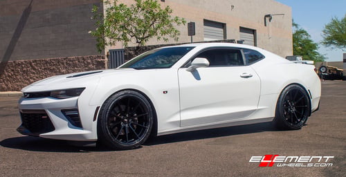 20 inch Variant Argon Gloss Piano Black on 2017 Chevrolet Camaro w/ Brembo Brakes