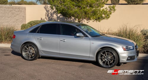 20 Inch Variant Argon In Brushed Titanium on a 2016 Audi A4 Quattro