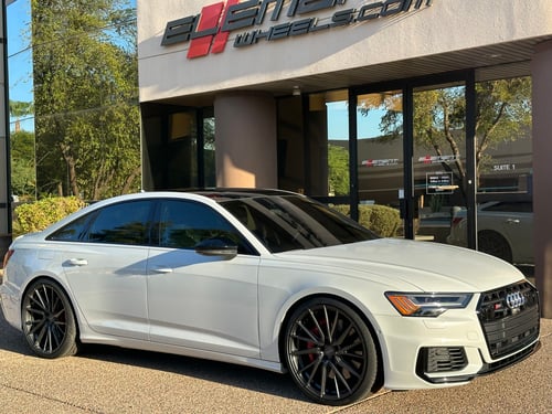 22 inch Vossen HF-4T Gloss Anthracite on a 2020 Audi S6