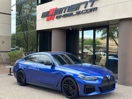 20 inch Staggered Vossen HF-7 Gloss Black on a 2022 BMW M440i X-Drive Coupe