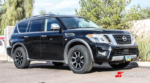 20 inch Helo HE909 Gloss Black on 2017 Nissan Armada