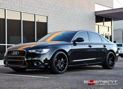 20x10 Niche Misano Matte Black Wheels on 2012 Audi A6 Supercharged w/ Specs