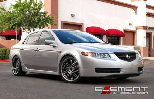 19 inch Staggered Vertini Hennessey Wheels on 06 Acura TL