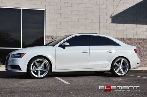 Rohana RC22 Silver Machined Wheels on 2015 Audi A3 w/ Specs