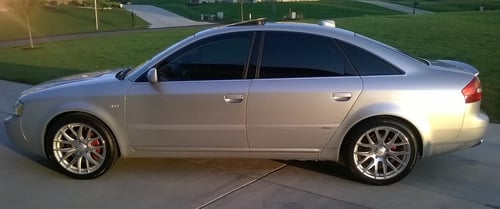 18 inch Miro 111 Silver/Machined on 2004 Audi A6 w/ Specs
