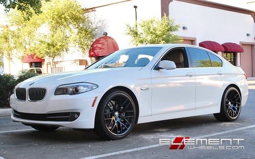Avant Garde M359 20 inch Staggered on 2012 BMW 5 Series w/ Specs