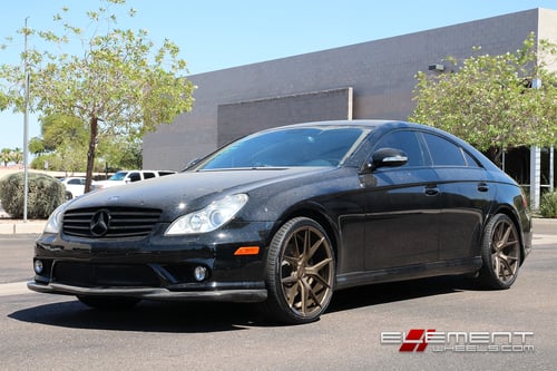 20 inch Staggered Verde V99 Axis Bronze Wheels on 09 Mercedes CLS550 w/ Specs
