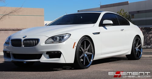 22 inch Staggered Lexani R7 on 2013 BMW 6 Series 650i w/ Specs