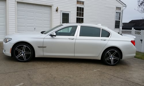 XO Caracas Black Brushed Wheels on 2009 BMW 7 Series 750li w/ Specs
