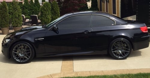 19 inch Staggered Ace Alloy Mesh-7 Matte Mica Gray on 2009 BMW M3 w/ Specs