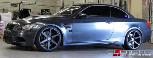20 inch Staggered Stance SC6 Slate Grey on 2013 BMW M3 w/ Specs