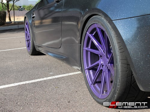 20 inch Staggered Stance SF01 Purple Metallic (Custom Color) on 2013 BMW M3