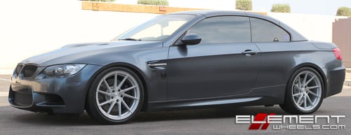 20 inch Staggered Stance SF01 Brushed Silver on 2013 BMW M3 w/ Specs