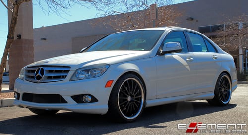 Mandrus Millennium Gloss Black on 2009 Mercedes C300 w/ Specs