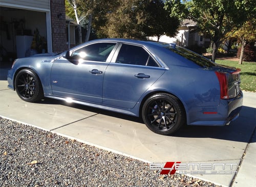 Rohana RC10 Matte Black Wheels on 2011 Cadillac CTS-V Sedan w/ Specs