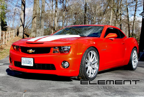 22 inch Staggered Vossen VVSCV1 on 2010 Chevy Camaro SS w/ Specs