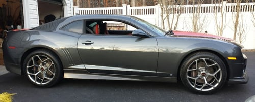 20 inch Staggered MRR 228 Z28 Replica Gloss Graphite on 2010 Chevy Camaro SS w/ Specs