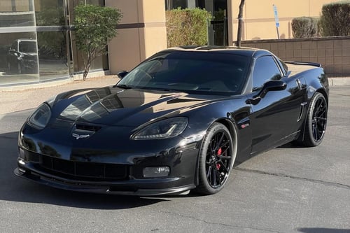 19 and 20 inch Staggered Savini SV-F6 Gloss Black on a 2006 Chevrolet Corvette C6 Z06