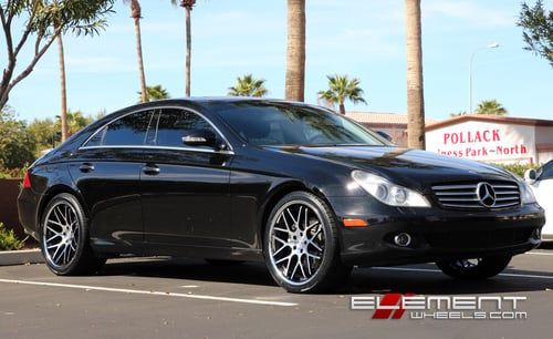 Vertini Magic Black w/Machined Face on 06 Mercedes CLS w/ Specs