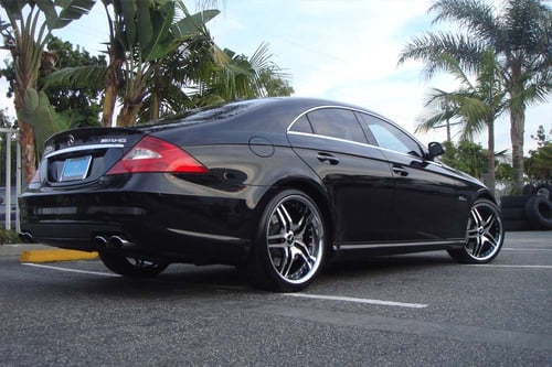 Roderick Cinque Black w/Machined Face on 09 Mercedes CLS w/ Specs