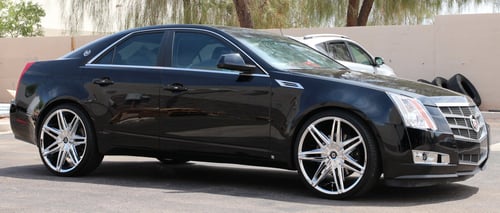 22 inch Lexani Johnson II Chrome on 2009 Cadillac CTS w/ Specs