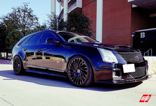Lexani Wraith Black w/ Machined Tips on 2013 Cadillac CTS-V Sedan w/ Specs