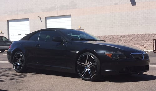 20 inch Curva C5 Black Machined on 2007 BMW 6 Series 650i w/ Specs