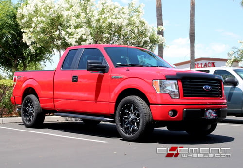 Fuel Lethal Wheels on 2014 Ford F-150 Stock Height w/ Specs