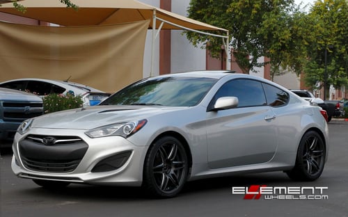 Avant Garde M368 Dolphin Gray Milled on 2013 Hyundai Genesis Coupe w/ Specs