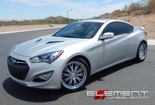 TSW Monaco Silver on 2013 Hyundai Genesis Coupe w/ Specs
